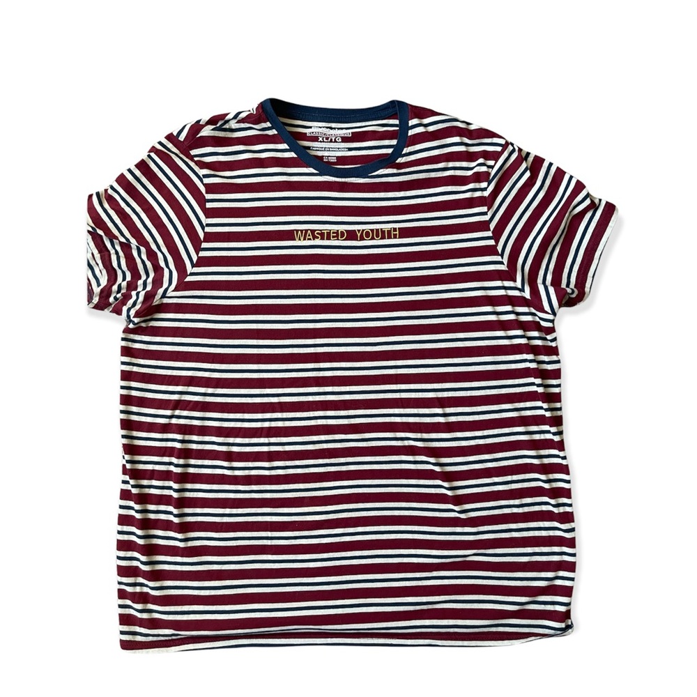 BlueNotes’ “Wasted Youth” Stripped T-Shirt